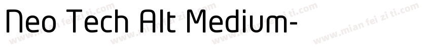Neo Tech Alt Medium字体转换
